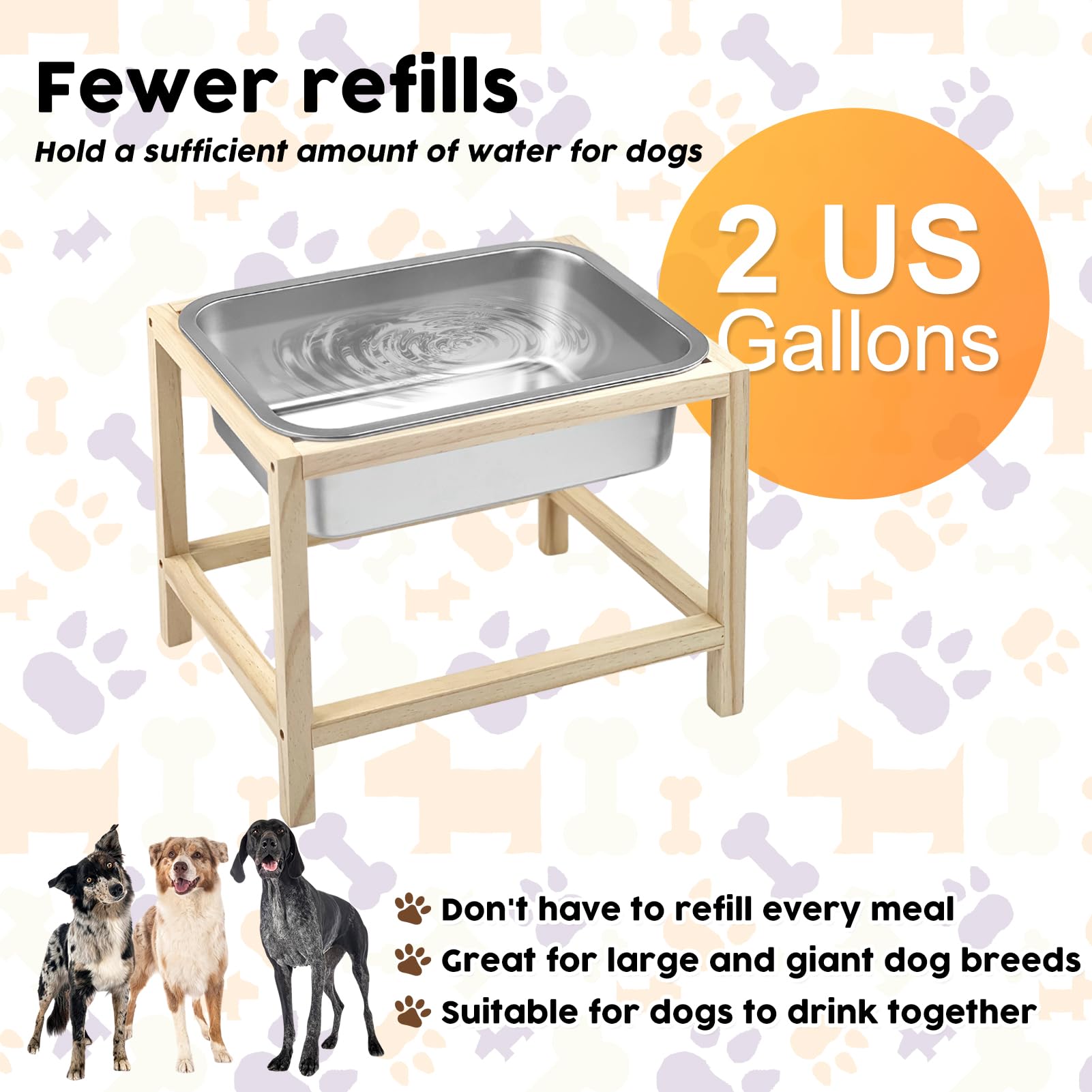 YEXEXINM indoor and outdoor use dog water bowl ready for any space