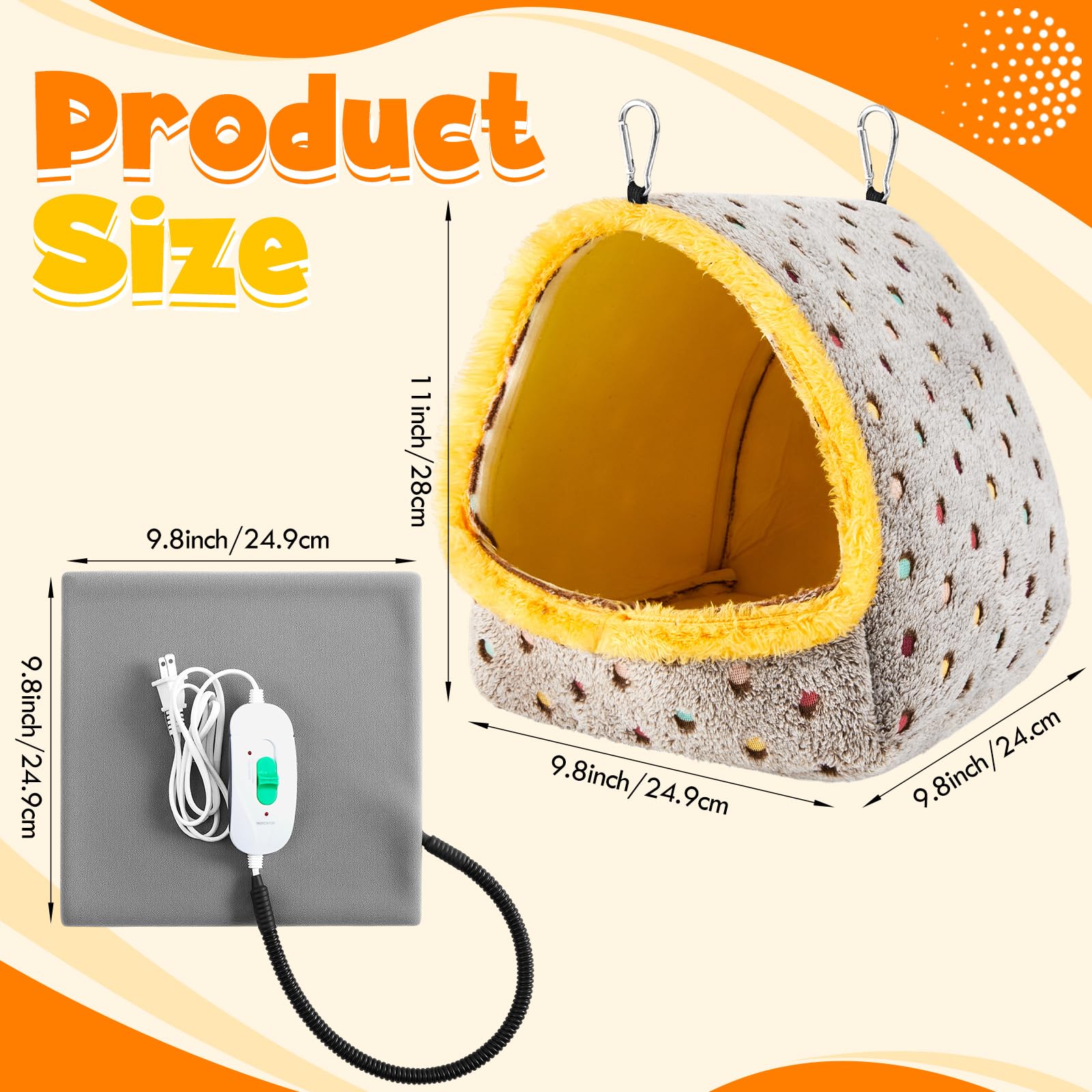 Yeyeplum three-temp heating pad demonstrating adjustable warmth for cozy nights