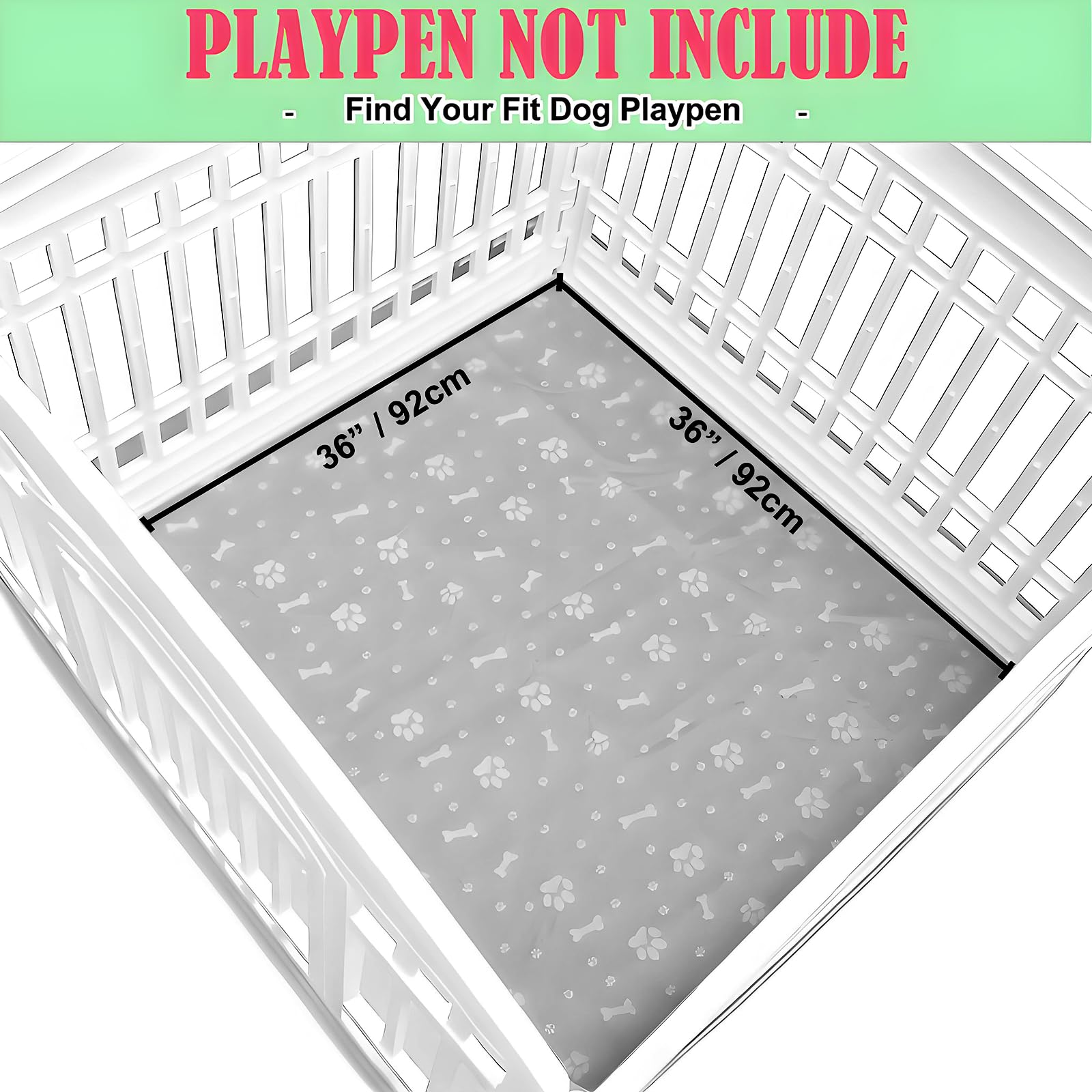 YEYUELINWEN bottom pad hook-and-loop-fasteners ensure snug fit in the pen
