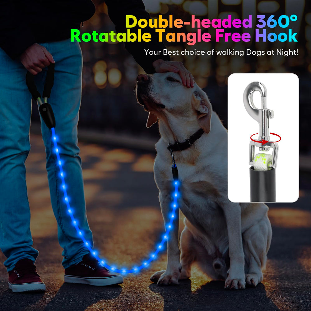 YFbrite dog leash is a 6-foot length ideal for various dog sizes.