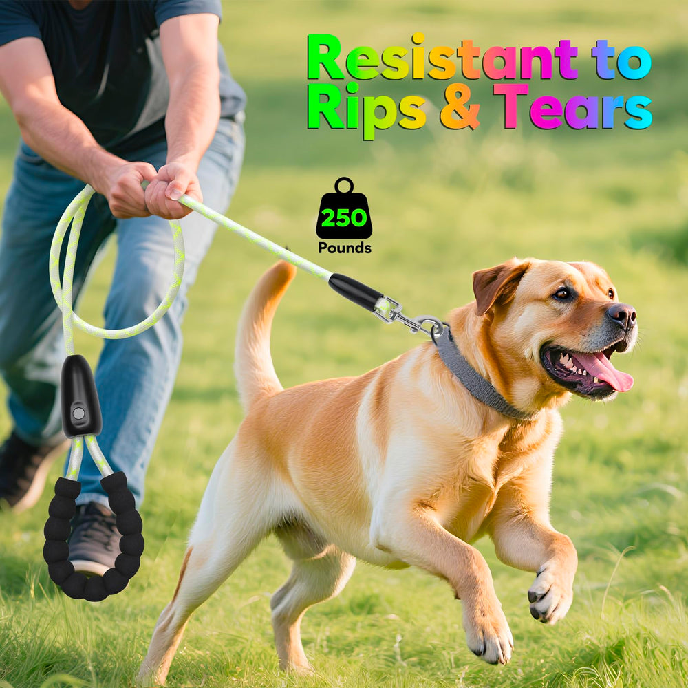 YFbrite dog leash includes a heavy-duty clasp for daily reliability.