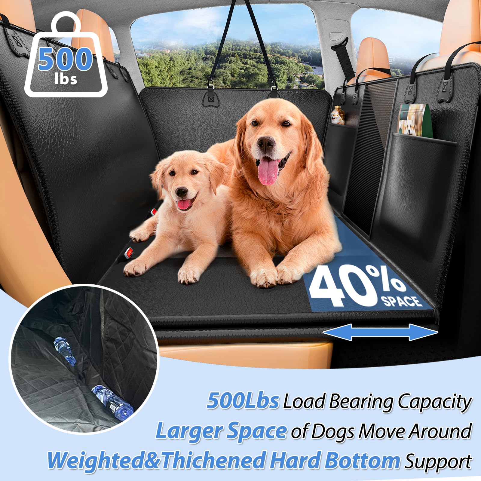 YFChangle faux leather seat cover provides sleek wipe-clean surface and grip.