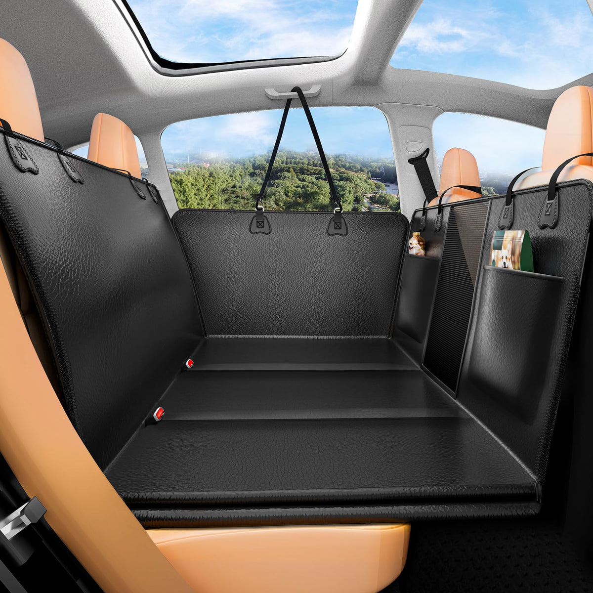 YFChangle hard-bottom dog car seat cover with reinforced base for stable, comfortable rides.