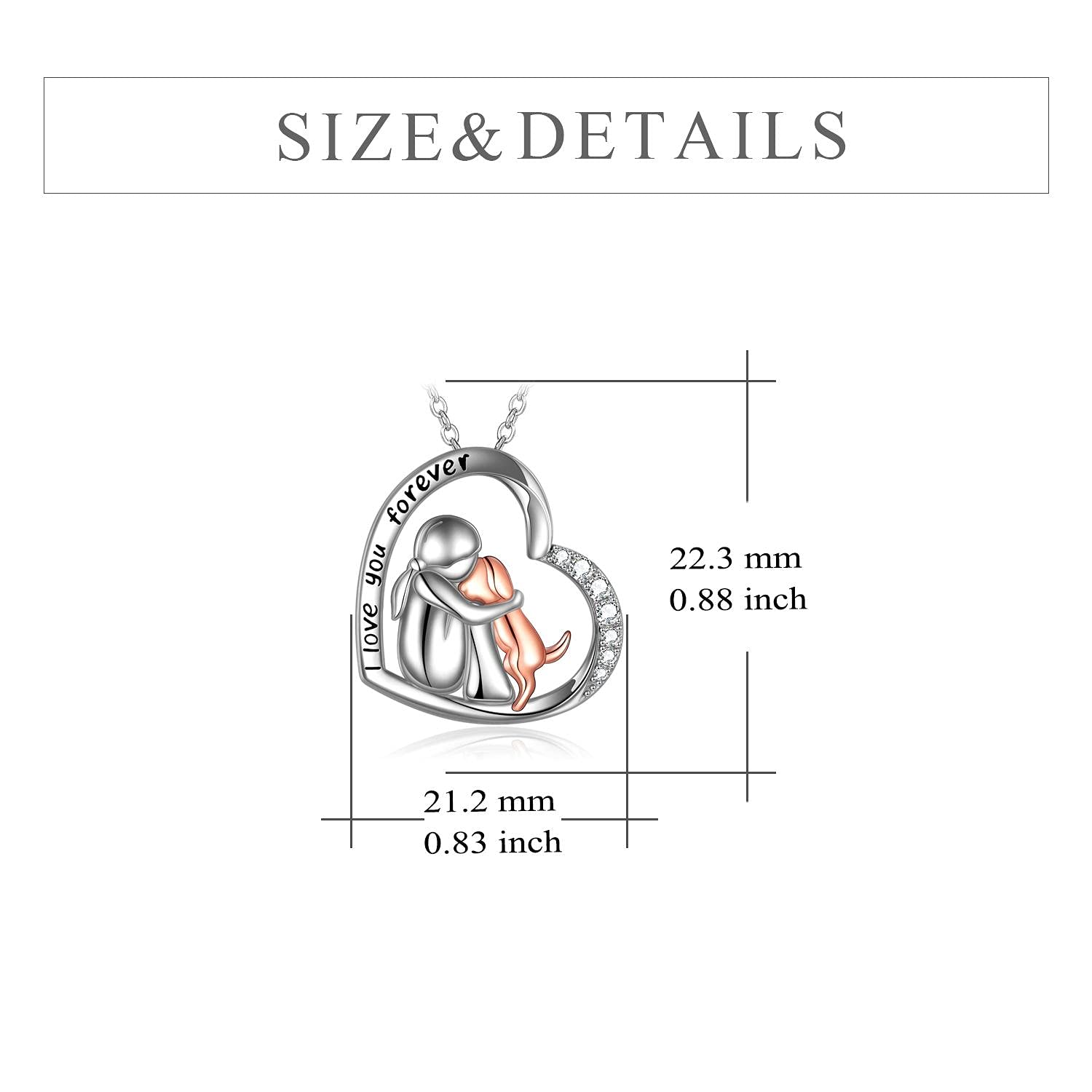 YFN dog lover gifts necklace in elegant box ideal for gifting
