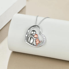 YFN I Love You Forever pendant detail showcases timeless engraving for memorial gifts