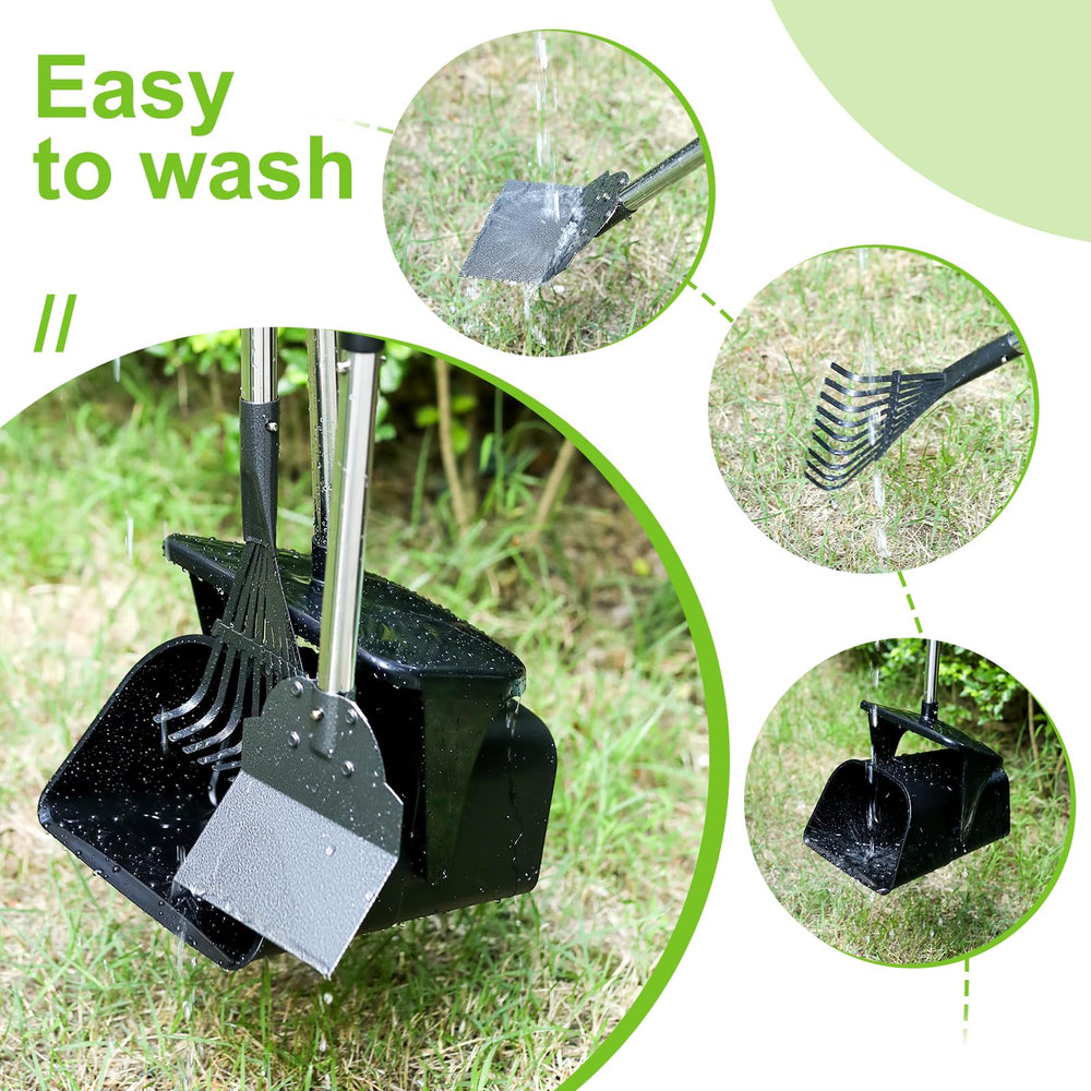 YGNNXRN pooper scooper includes 20 waste bags for immediate use.