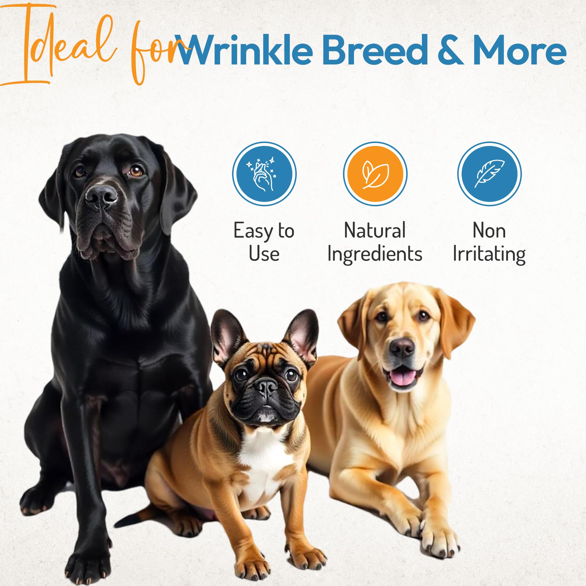 Yibesi Bulldog bundle display showcases 100 wipes and 85g cream for everyday routines.