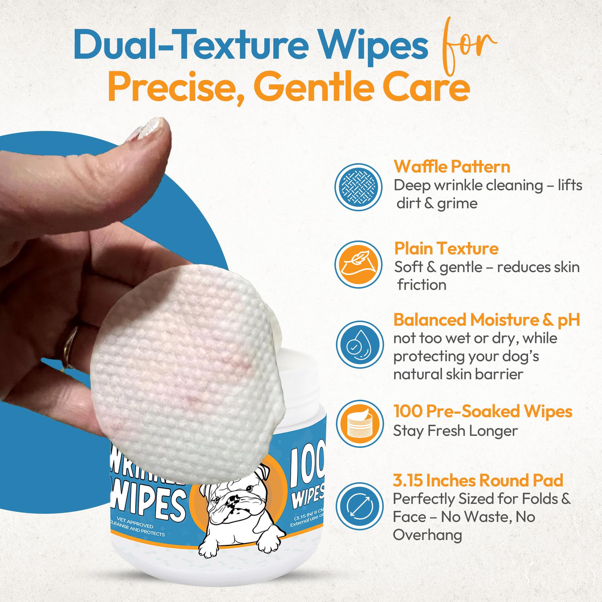 Yibesi Bulldog wrinkle cleansing on a facefold illustrates safe, daily care.