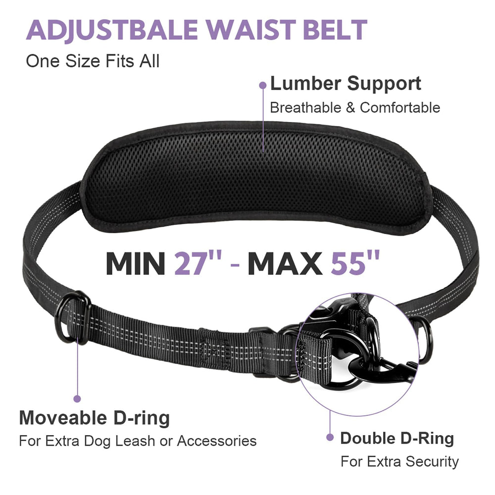 Yicostar leash with double handles for safer control in crowded spaces during training.