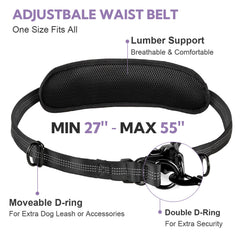 Yicostar leash with double handles for safer control in crowded spaces during training.