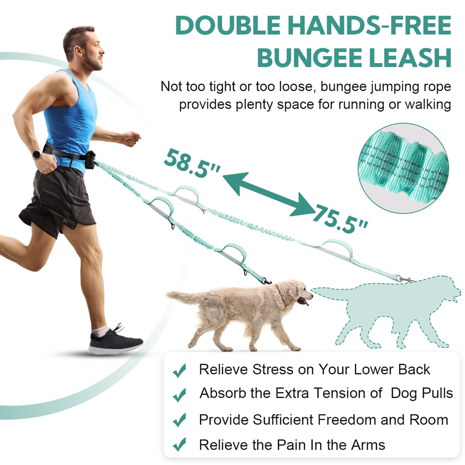 Yicostar dog walking bag integrated fanny pack keeps phone, treats, and keys handy