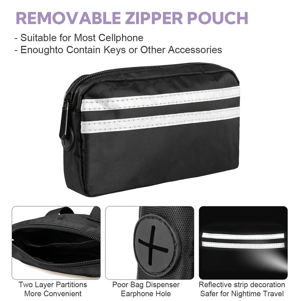 Yicostar double-handle padded leash offers top control and gentle training in crowds.