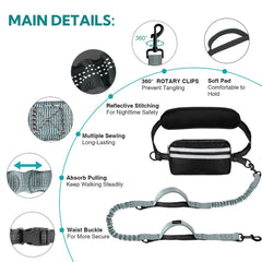 Yicostar double leash two dogs setup demonstrates balanced control during strolls.