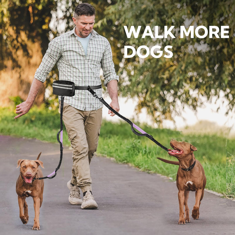 Yicostar gift-ready leash for dog lovers, ideal for two-pet households.