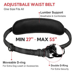 Yicostar hands-free leash with bungee stretch for relaxed walks