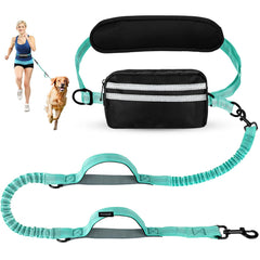 Yicostar hands-free dog leash waist belt with foam pad for comfortable hands-free walks