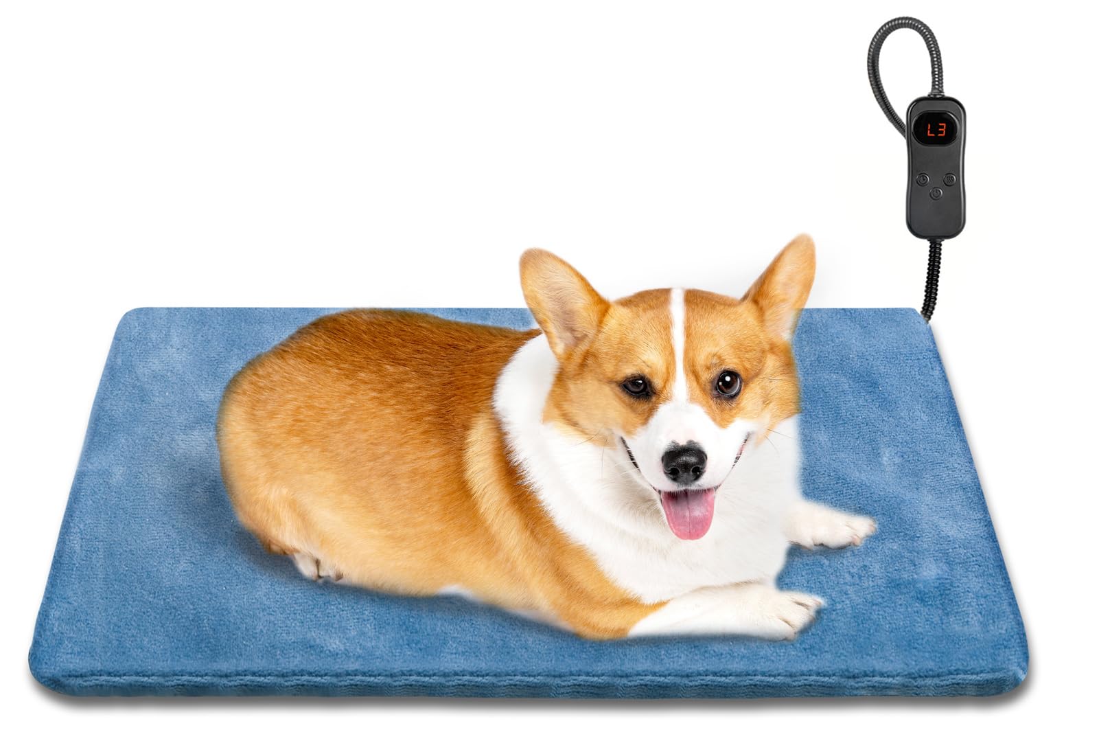 Yicostar heated cat bed front view showing cozy warmth for cats