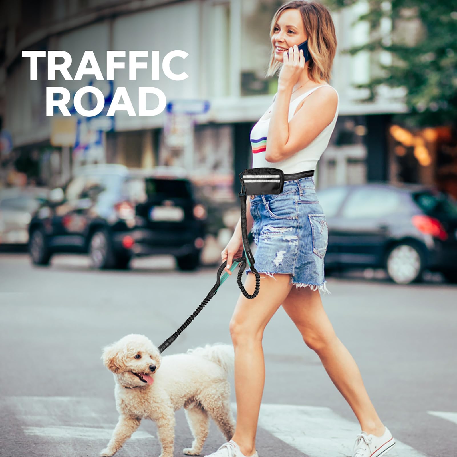 Yicostar mint-green leash visual showcases stylish, practical design
