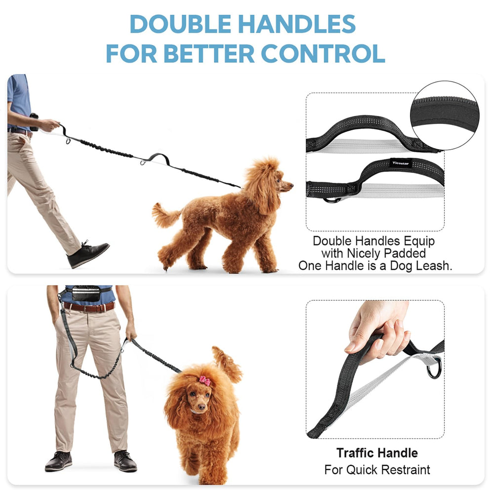 Yicostar padded double handles enhance comfort during crowded walks and training.