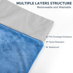 Yicostar heating pad with waterproof shell keeps electronics and bedding dry.