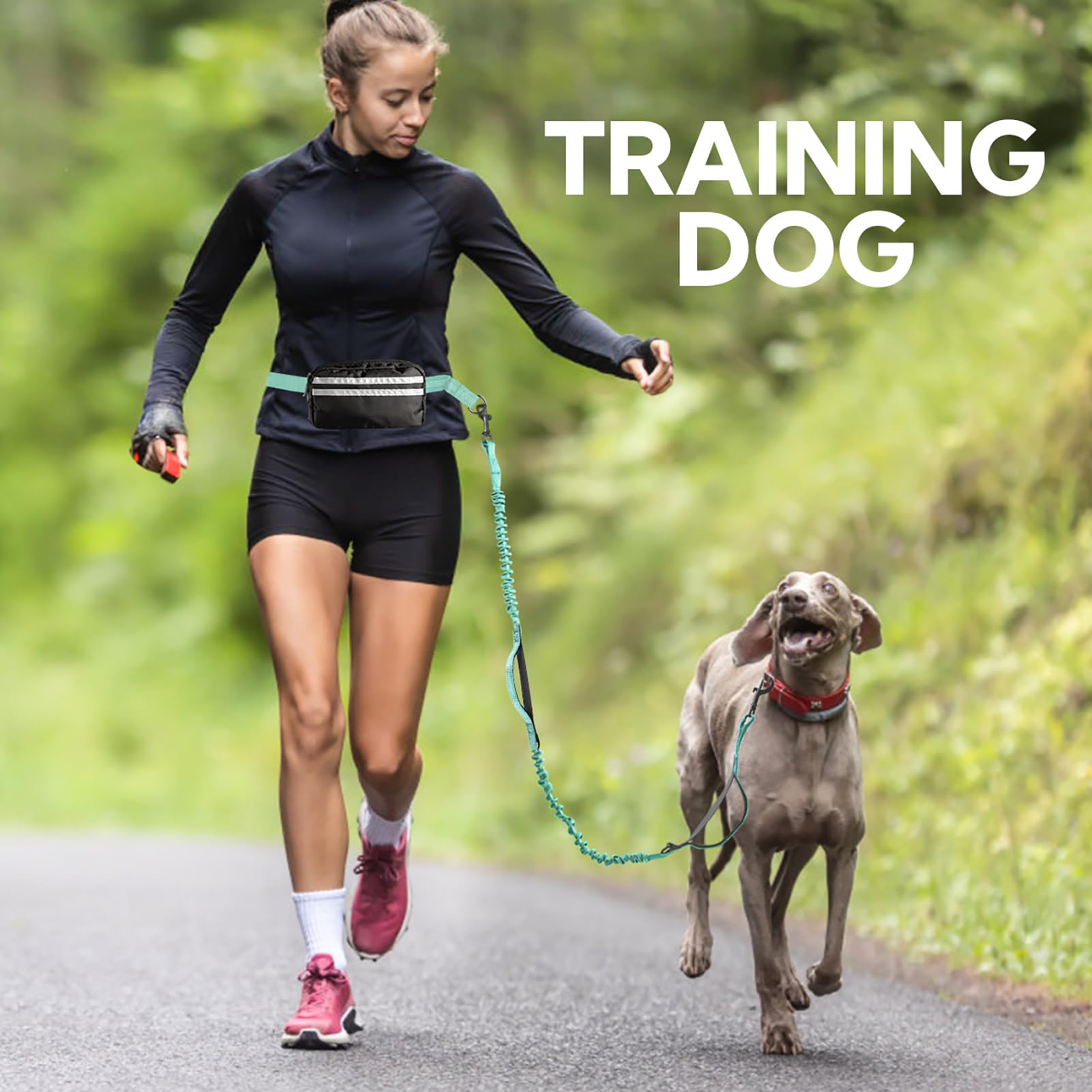 Yicostar traffic-ready leash design brings your dog closer in crowded situations