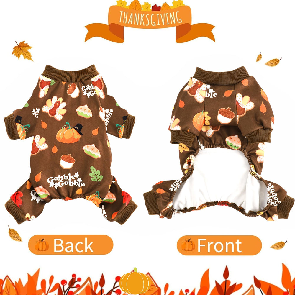 Yikeyo dog PJs with pumpkin pattern for fall celebrations