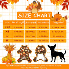 Yikeyo small dog jumpsuit bodysuit for festive outfits