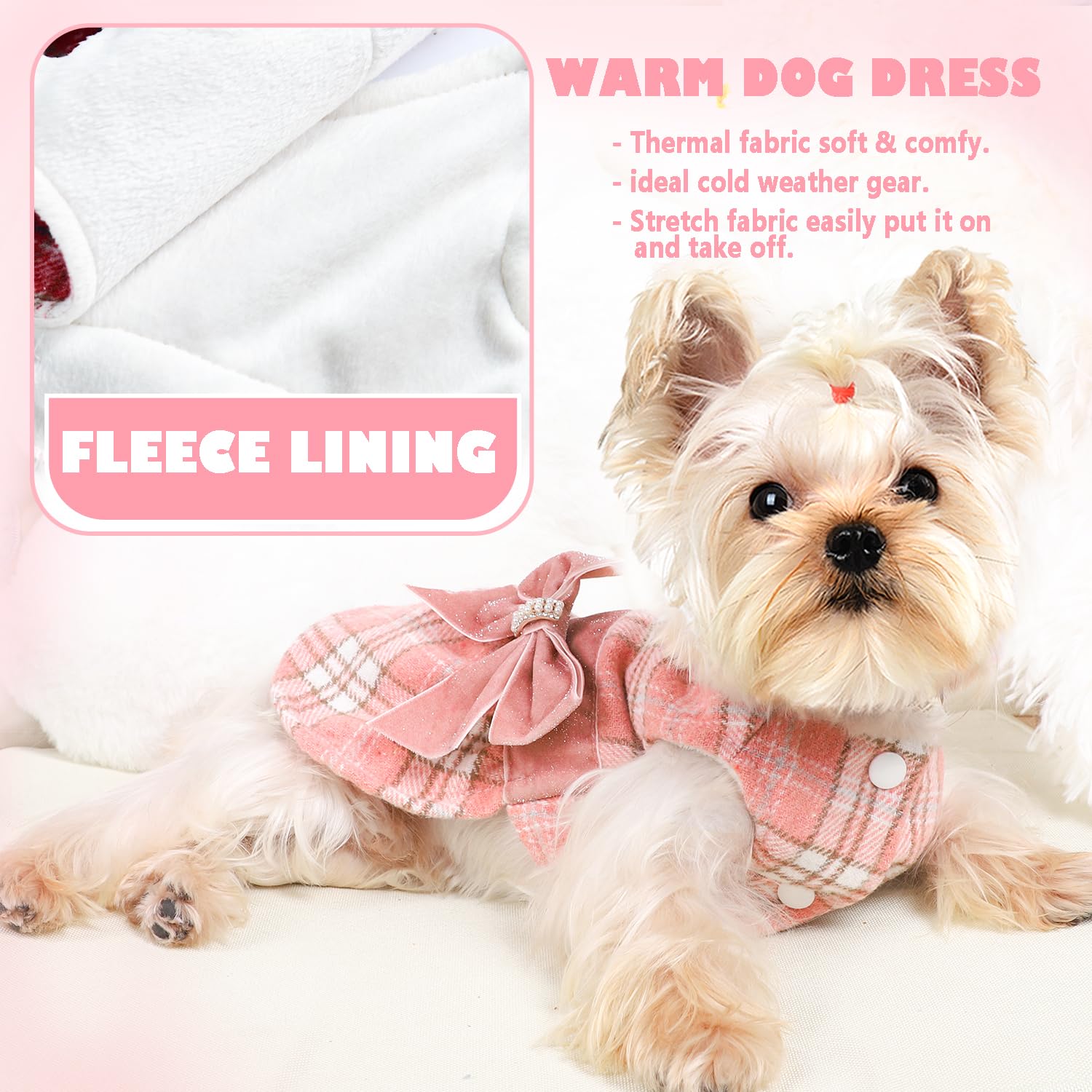 Yikeyo winter pet coat alternative for daily walks and photos