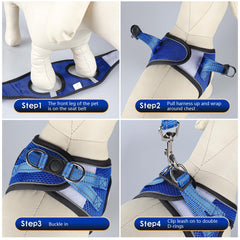 YIMEIS leash features 5-foot length and reflective coating for safe after-dark outings.