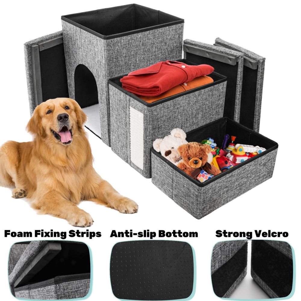 YIMITEE dog stairs cat-scratcher-surface offers engaging surface for play and scratching