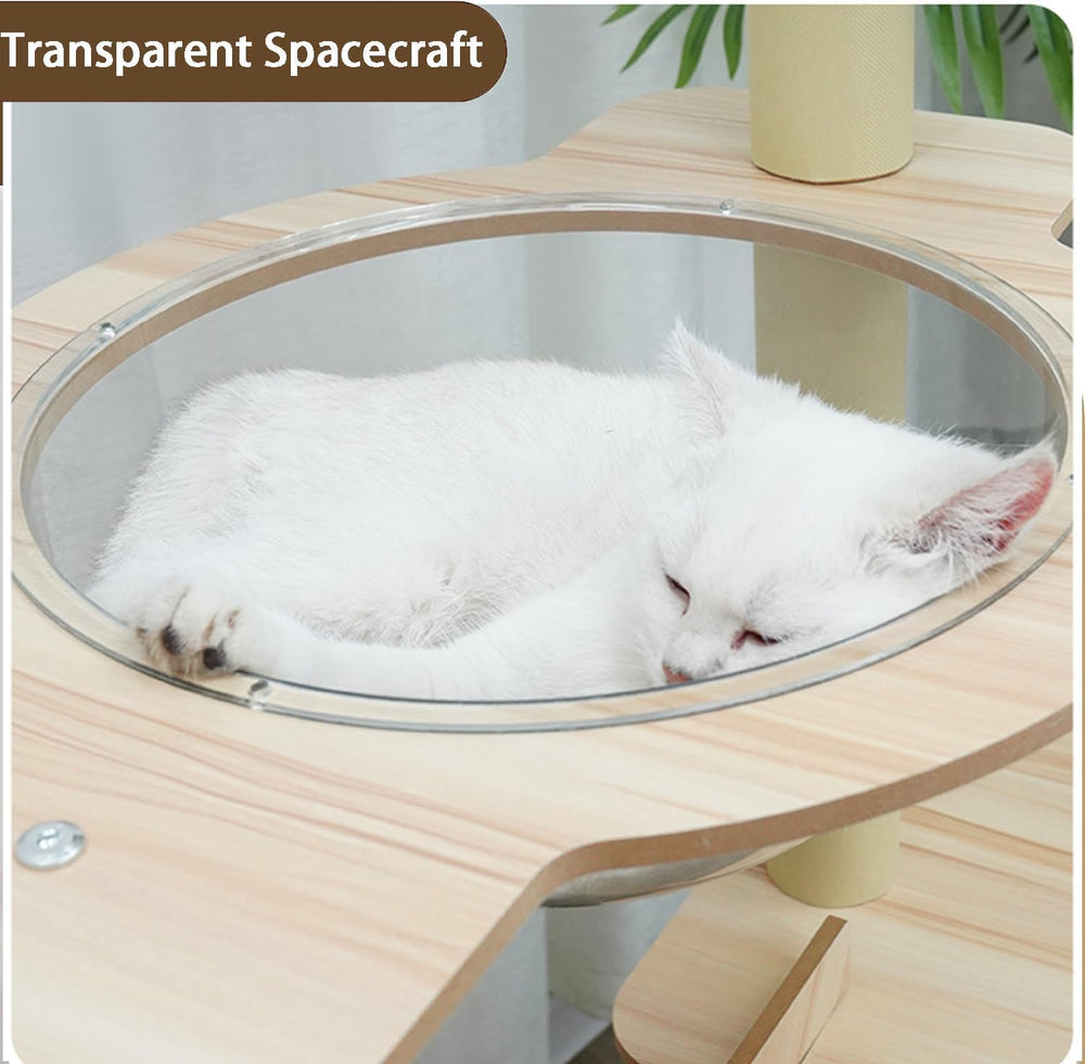 Yinanroa cat tree toy balls illustrate interactive play features to boost activity