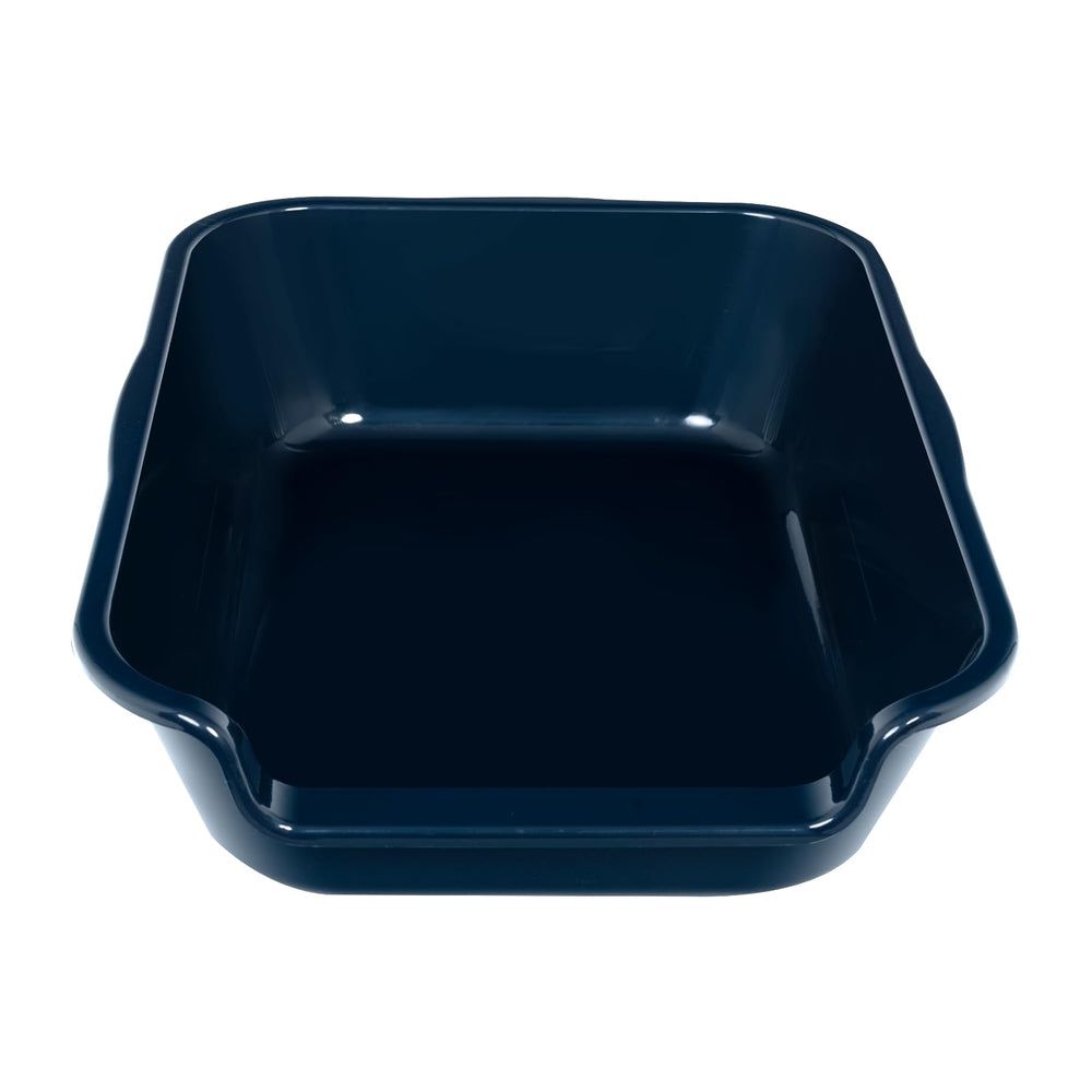 Ying Tutu dark blue litter box showcases a sturdy ABS shell for durable daily use.