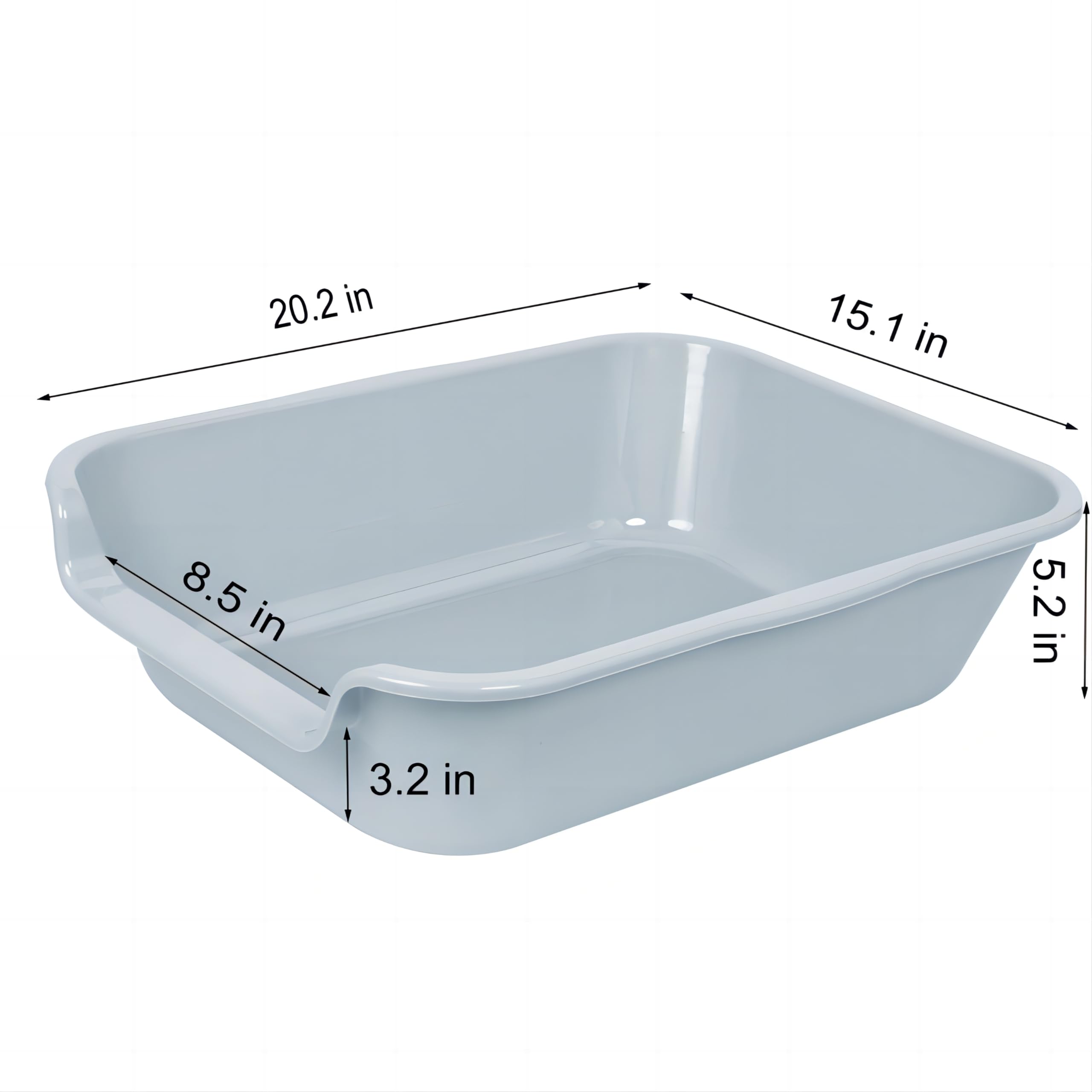 Ying Tutu easy-clean litter tray inside surface simplifies maintenance and odor control.