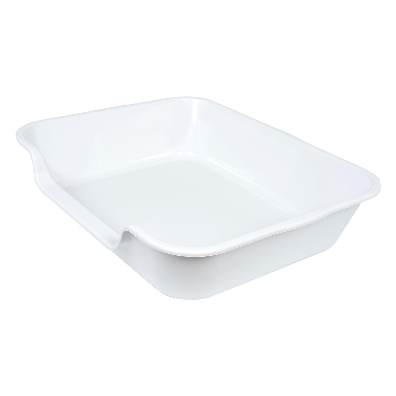 Ying Tutu extra large litter box front view demonstrates spacious big-cat interior.