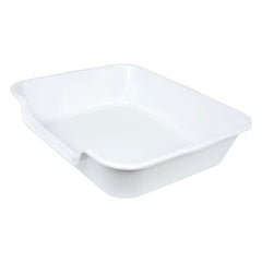 Ying Tutu extra large litter box front view demonstrates spacious big-cat interior.