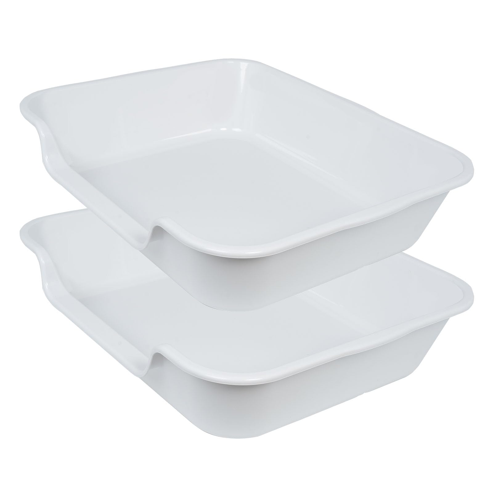 Ying Tutu extra-large litter box gray top view shows spacious space for big cats