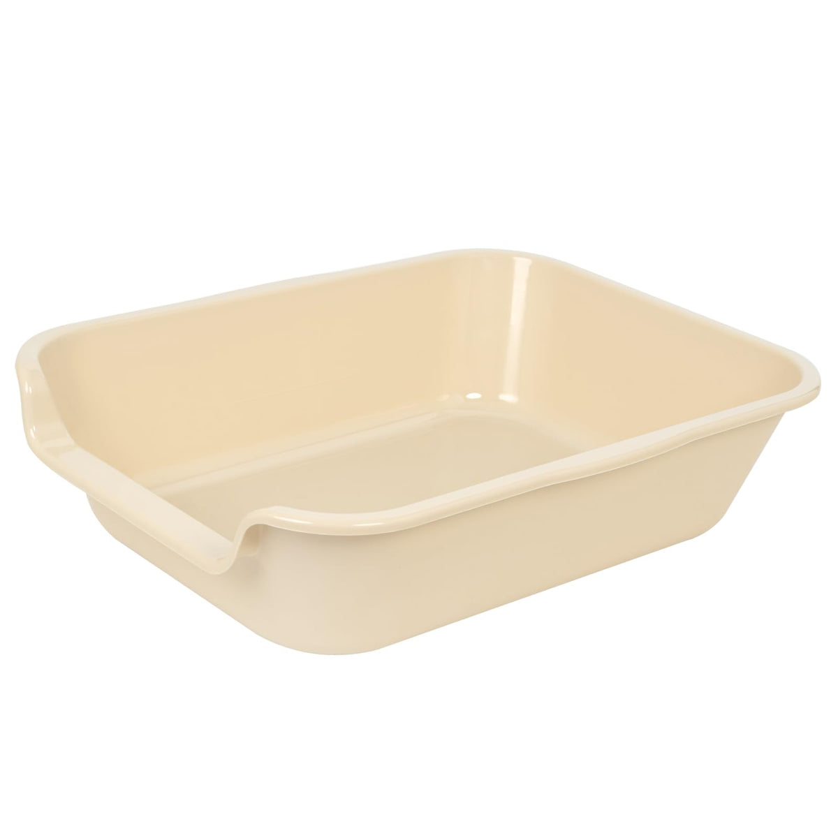 Ying Tutu extralarge litter box beach sand front view shows spacious area for big cats