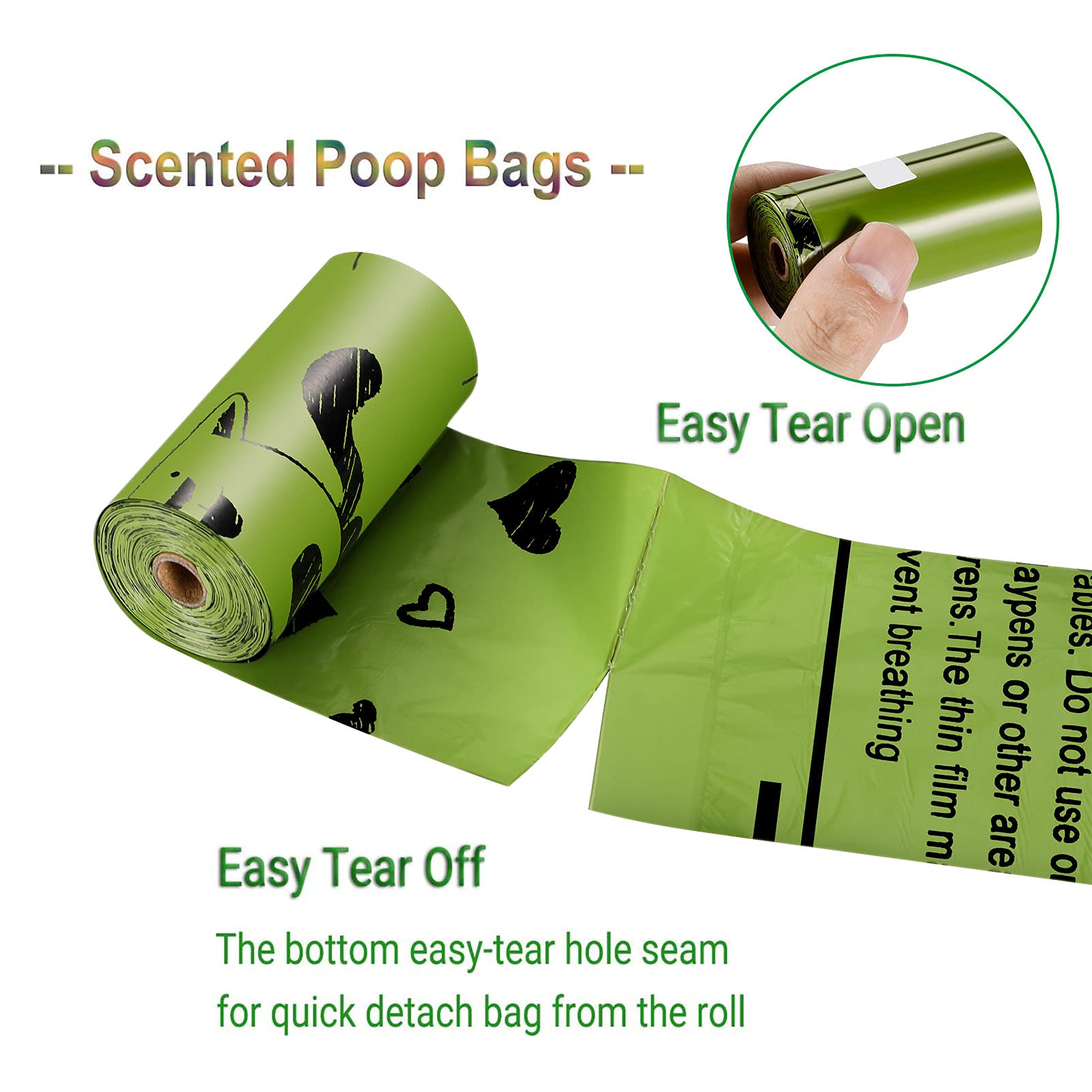Yingdelai leak-proof dog poop bags prevent messy handling during pickup.