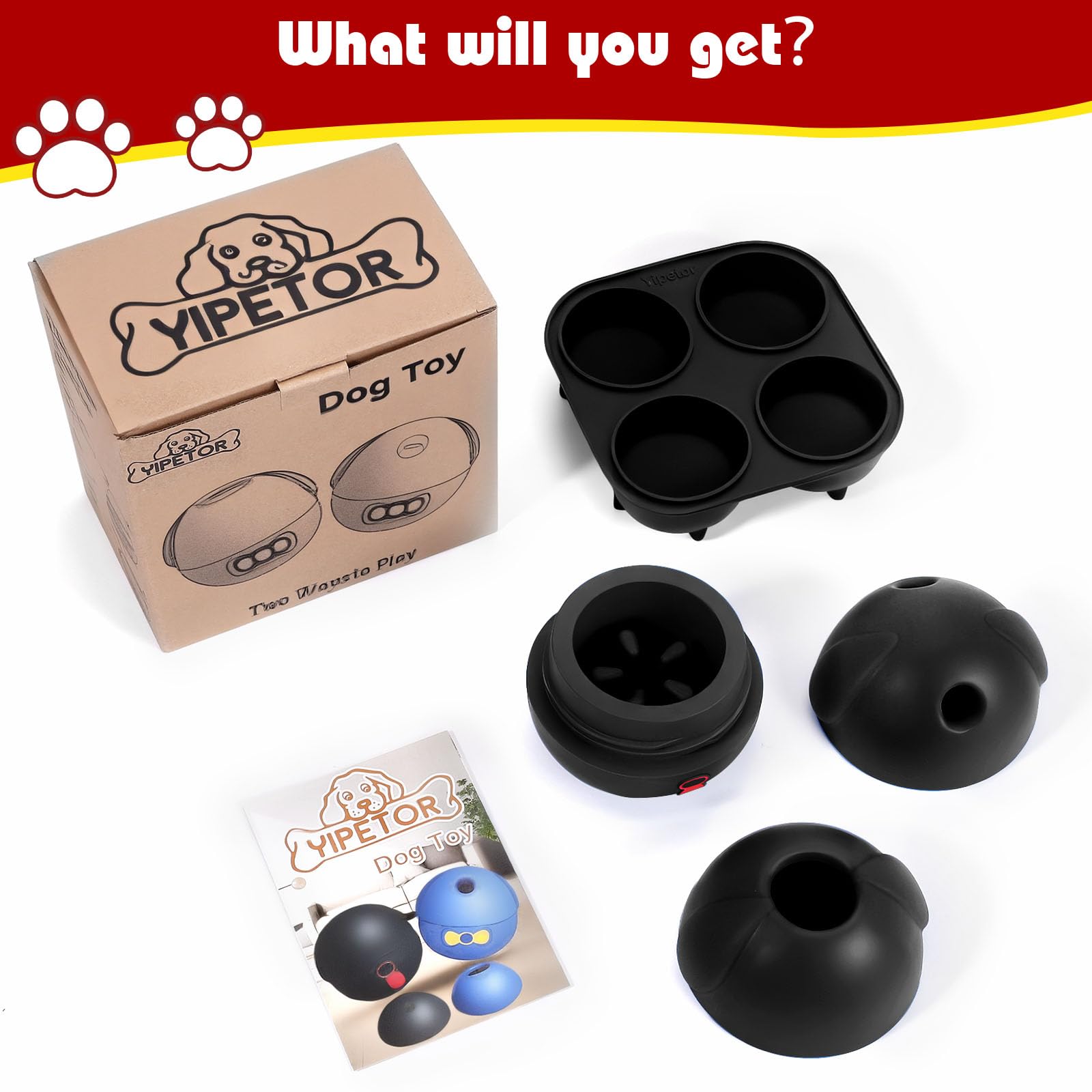 Yipetor 3In1 toy puzzle enrichment that challenges dogs mentally.