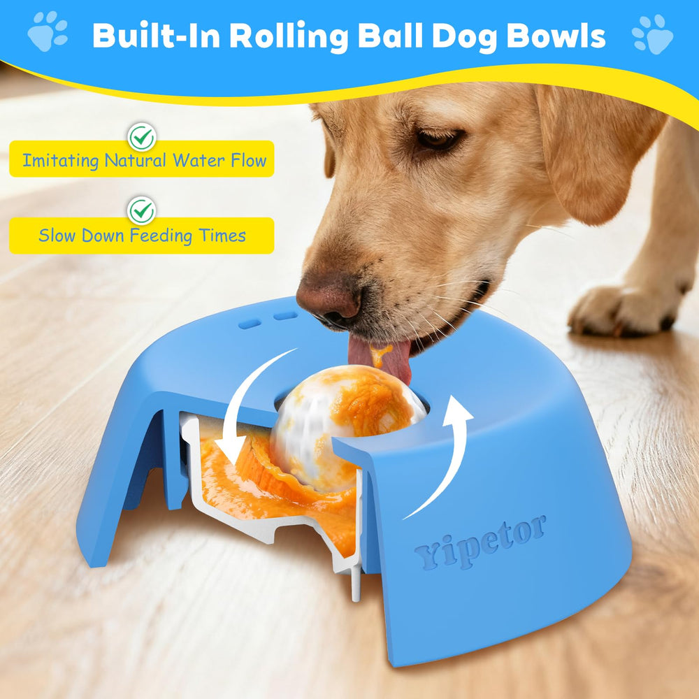 Yipetor bone broth dog lick bowl for easy serving and hydration