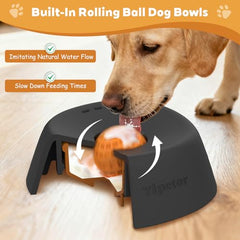 Yipetor liquid treat bowl anti-slip base prevents spills during hydration