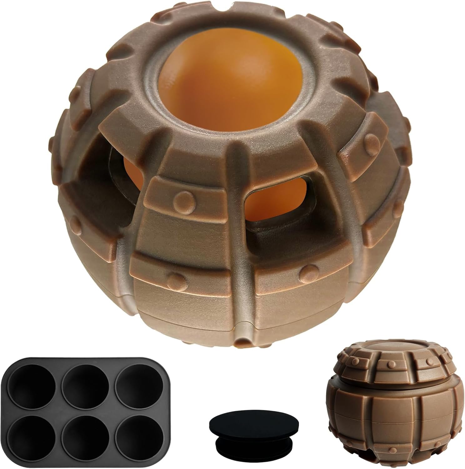 Yipetor treat-dispensing dog toy in durable rubber offers long-lasting chew sessions