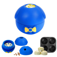Yipetor treat-dispensing toy front view keeps dogs engaged during meals