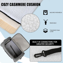 Yipincover cat carrier side-entryways enable easy pet placement.