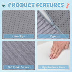 Yiruka dog stairs zipper cover removable for easy washing