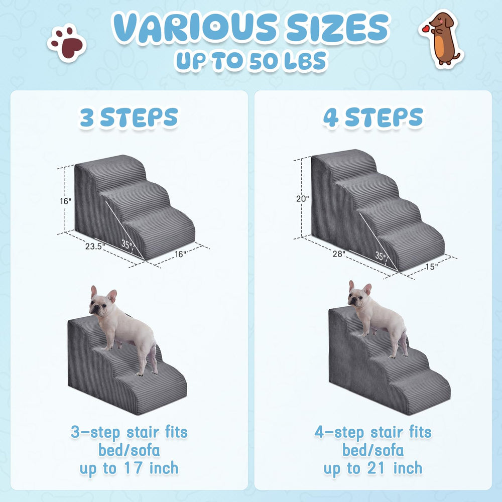 Yiruka dog steps easy-clean removable cover simplifies maintenance