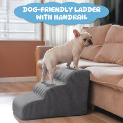 Yiruka dog steps non-slip-base provides stable footing on slick floors