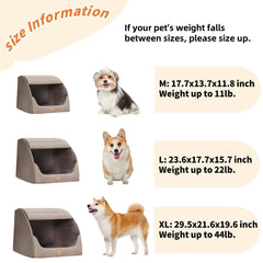 YISLEND large dog house grey with zipper design for simple setup.