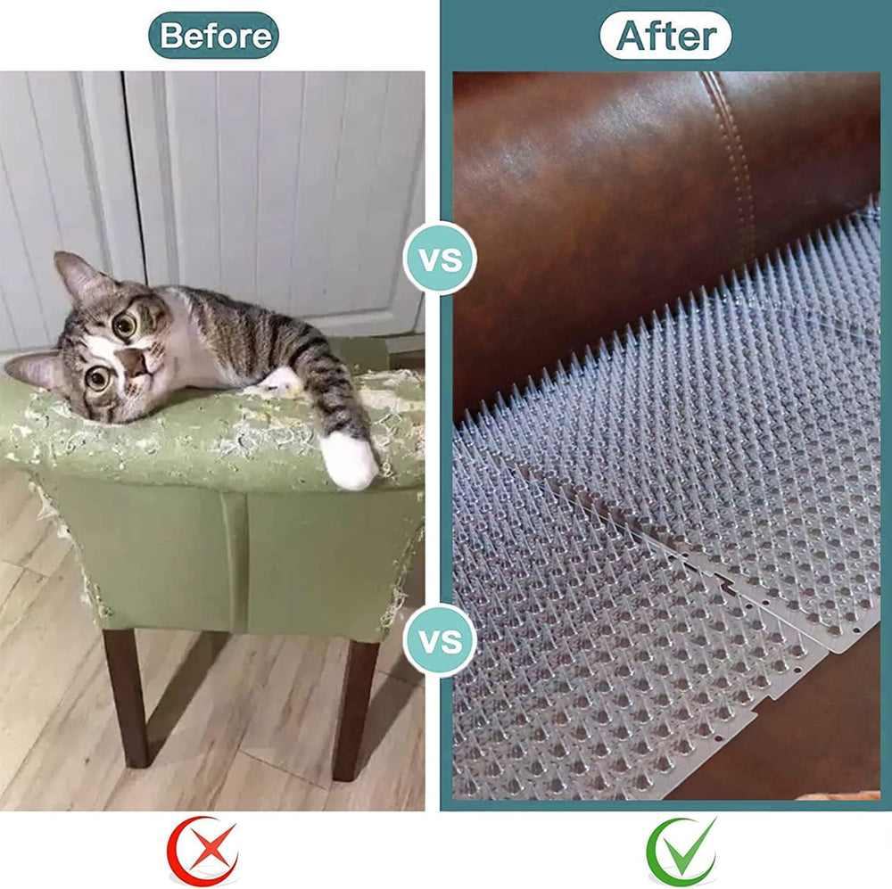 Yiteshi scat mat transparent view blends with decor while keeping pets away
