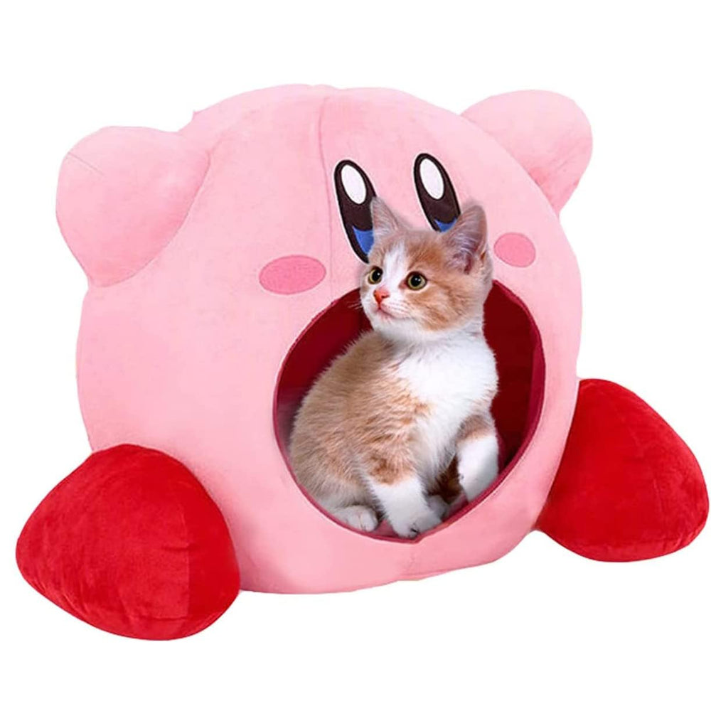 YIYTREE Keby Plush Bed side view, enclosed warmth and security for cats